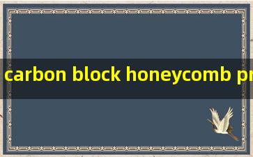 carbon block honeycomb products